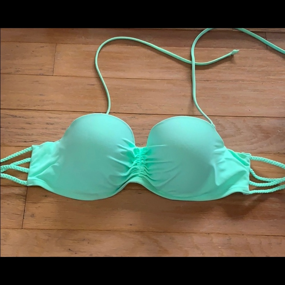 Light Green Halter 36D Victoria Secret bikini top